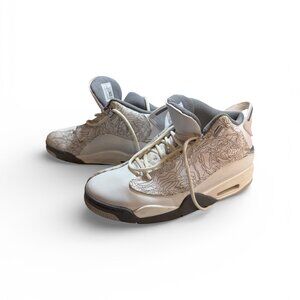 Men's Nike Air Jordan Dub Zero Sneakers White/Cool Grey Colorway (Size 9.5)